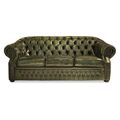 Диван B-128 (3-х местный) зеленый