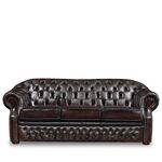 Диван B-128 (3-х местный)  коричневый